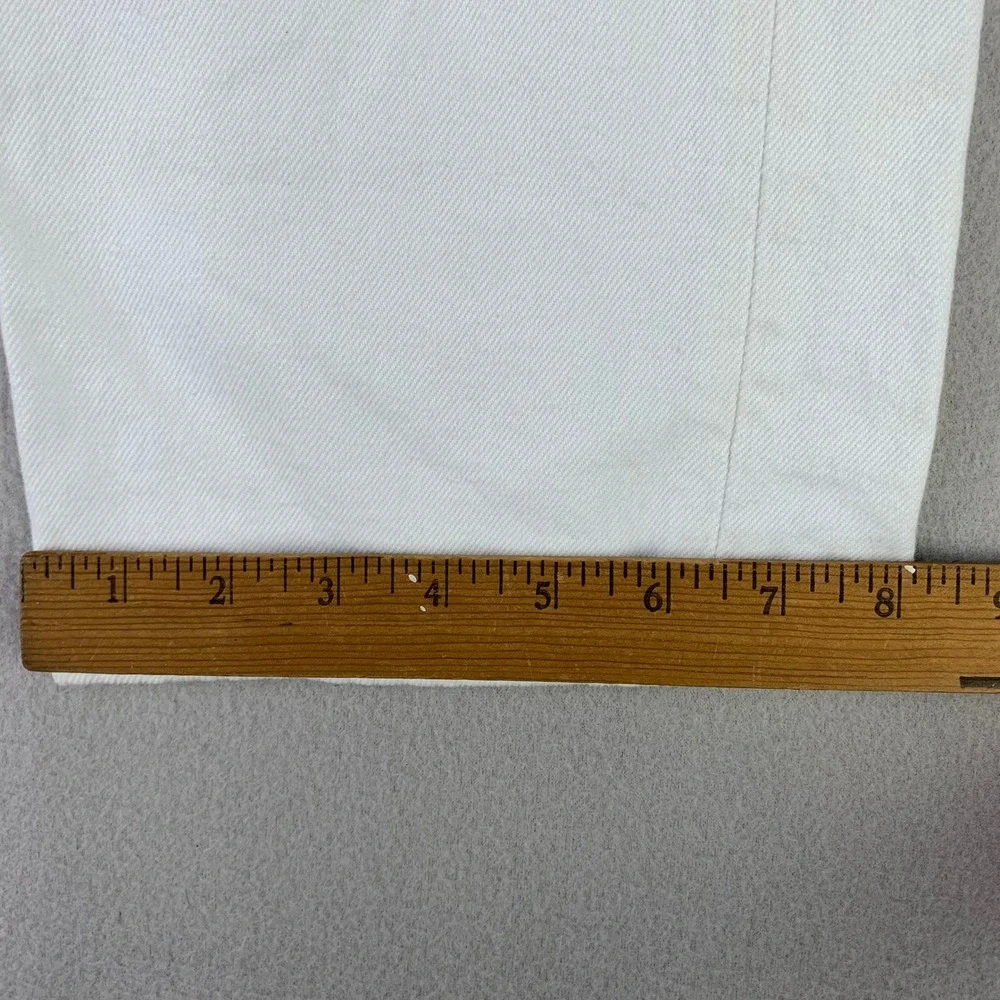 Levi's Jeans 501 Original Fit Mens 32x36 White Denim Straight Leg Button Fly